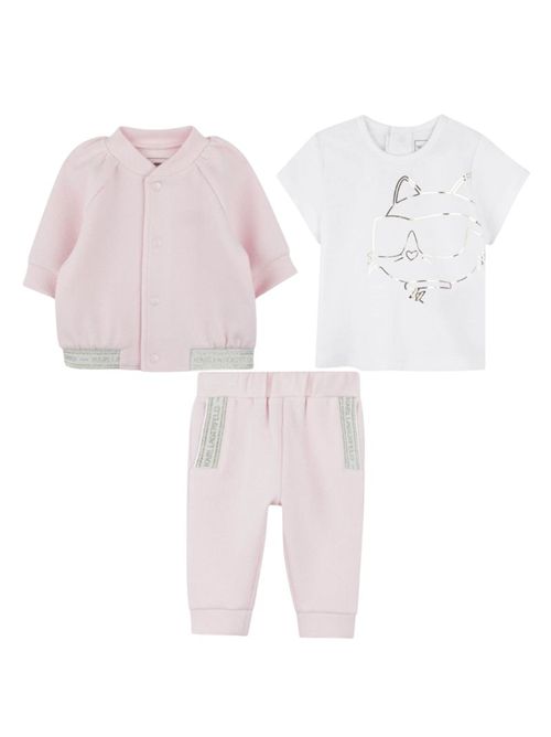 Completo 3 pezzi rosa KARL LAGERFELD | Z30521ROSA